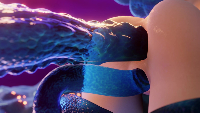 Mona Megistus Recieves Creampie In Both Holes