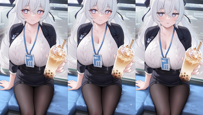 Bronya Rand With Her Boba Tea