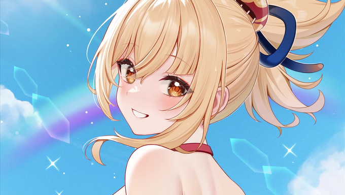 Yoimiya Naganohara Drools As She's Being Shaken