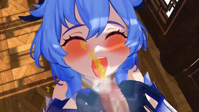 Ganyu Gets Peed On Her Face