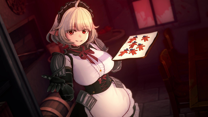 Vampire Elf Wears Her Maid Outfit