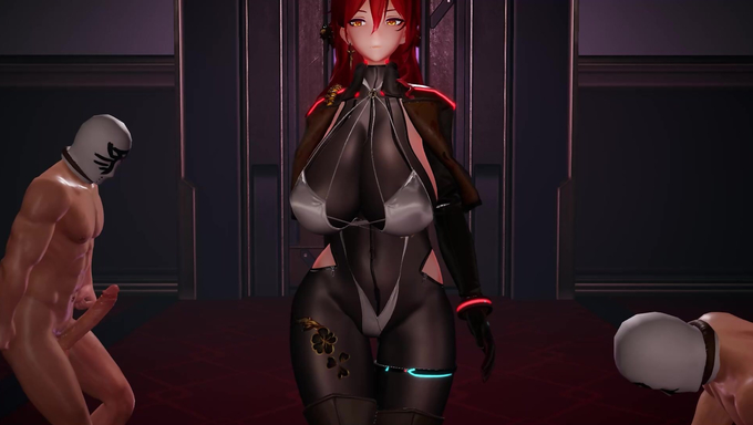 Himeko And Kafka Dominates Many Dicks