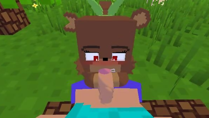 Bia Blushes While Sucking Steve's Cock