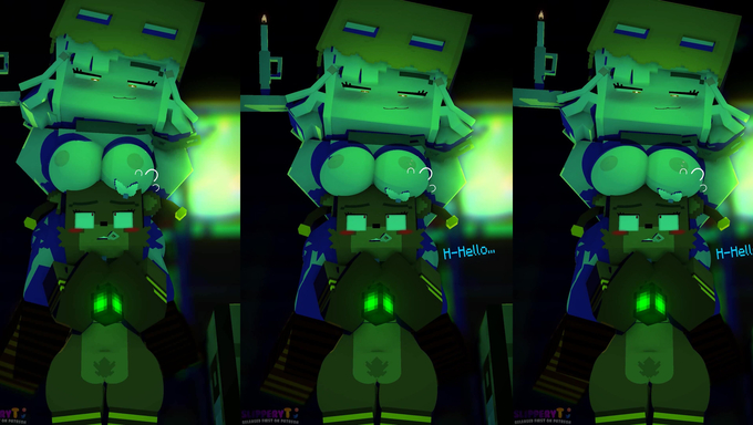 Allie Places Her Heavy Jugs On Bia's Head