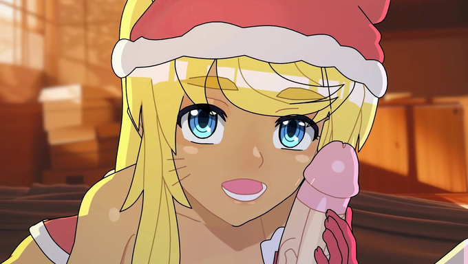 Liru As Naughty Santa Gets Creampied