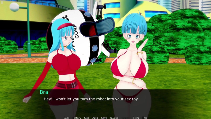 Bra And Bulma Experiment On An Android