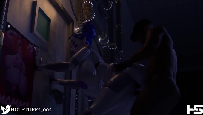 Animatronic Ballora Gets Slammed In A Dark Alley