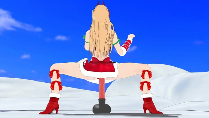 Power Dances While Riding A Dildo