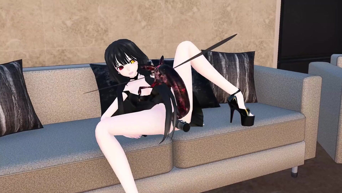Kuromi Has Her Pussy Slammed By Giant Insects
