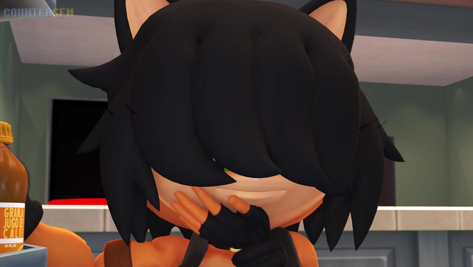 Futanari Ana Gives Herself A Boobjob