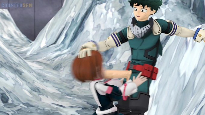 Ochaco Uraraka Gets Carry Fucked By Izuku Midoriya