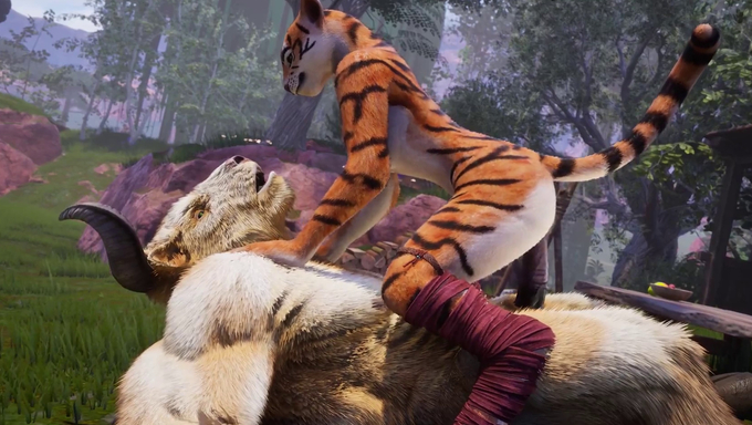 Wild Tigress Gets Her Pussy Stuffed With Cum