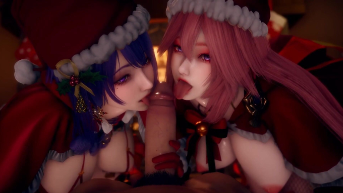 Yae Miko And Raiden Ei’s Special Gangbang Holiday