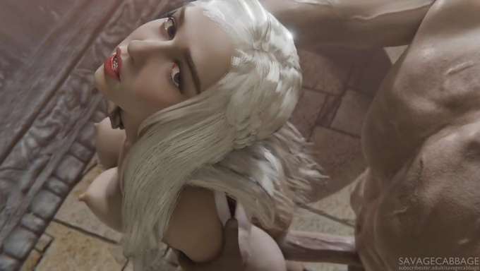 Daenerys Targaryen Enjoys A Big Cock From Behind