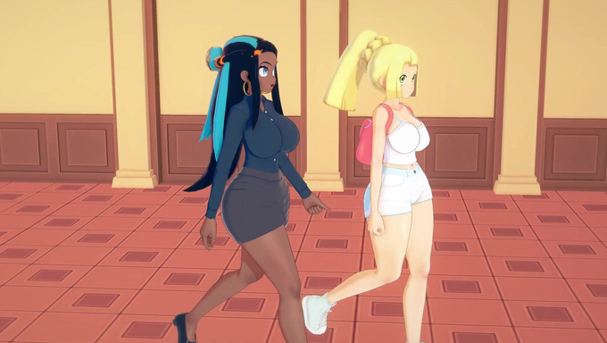 Lillie And Nessa Get Fucked By Multiple Cocks