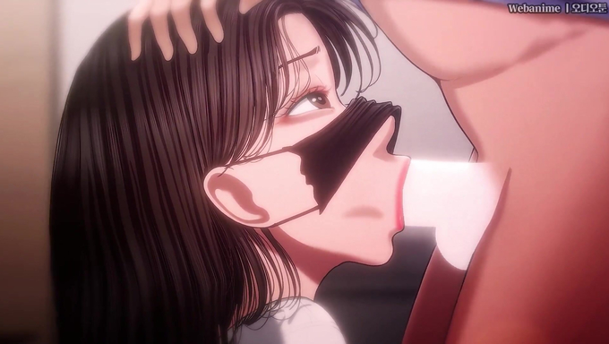 Kim Min-ji Slurps Milky Cum