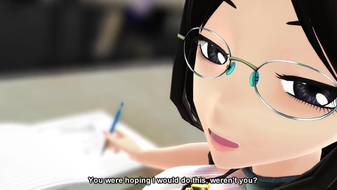 Naughty Student Gives Risky Handjob Under The Desk