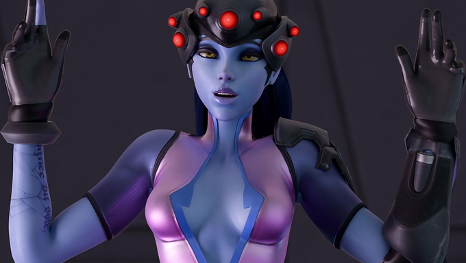 Widowmaker Teaches How To Jerk A Cock