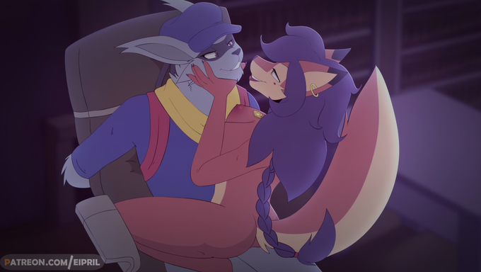 Carmelita Fox Catches Sly Cooper And Rides Him