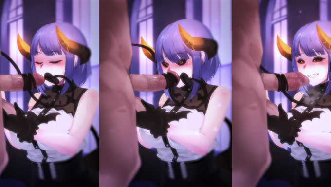 Demon Hotaru Shidare Jerks A Cock Then Shoots A Huge Cum Load