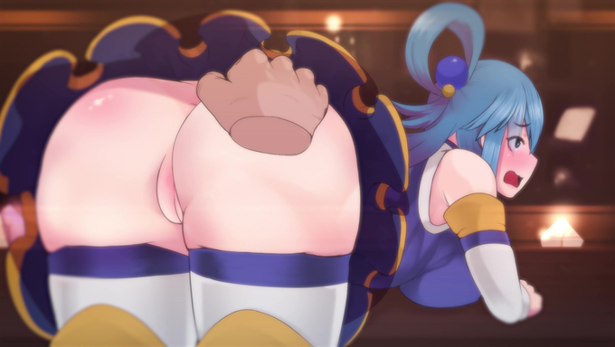 Aqua's Holes Get Filled With Cum In A Double Penetration