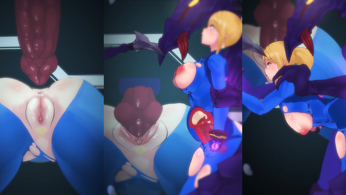 Samus Aran's Pussy Gets Wrecked By An Alien Cock