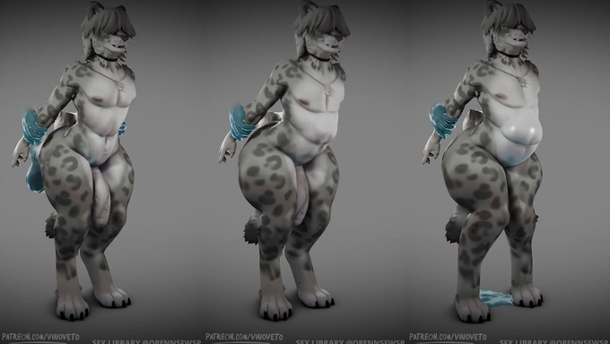 Snow Leopard Gets Penetrated By A Slime