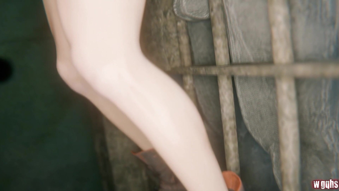 Ada Wong And Claire Redfield Get Pounded By Mr. X In A Prison Cell