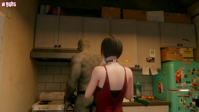Ada Wong And Mr. X Secretly Have Sex While Leon Is Playing