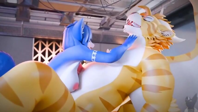 Two Horny Mammals Enjoy A Quick Sex On The Floor