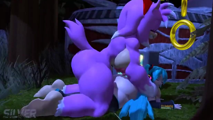 Miku Hatsune Gets Fucked Deep By Futa Amy Rose Outside The House