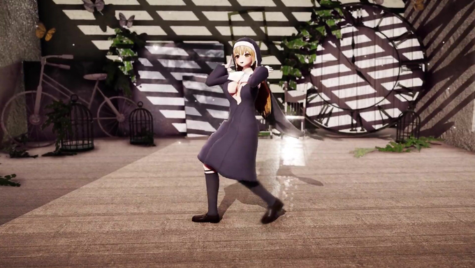 Sister Claire Dances And Shows Off Her Body