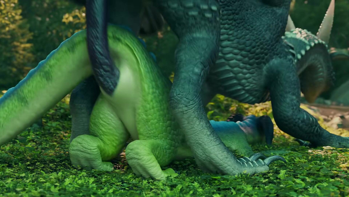 Lizard Girl Gets Impregnated By A Dragon