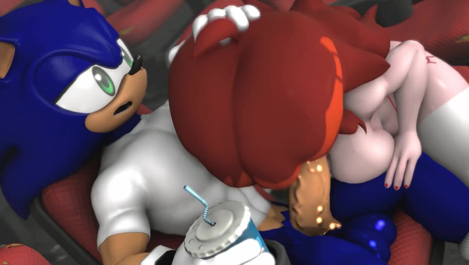 Sonic Has Sex With Girlfriend In A Theatre