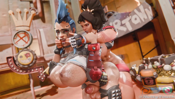 Junker Queen Gets Fucked While Standing By Futanari Vendetta