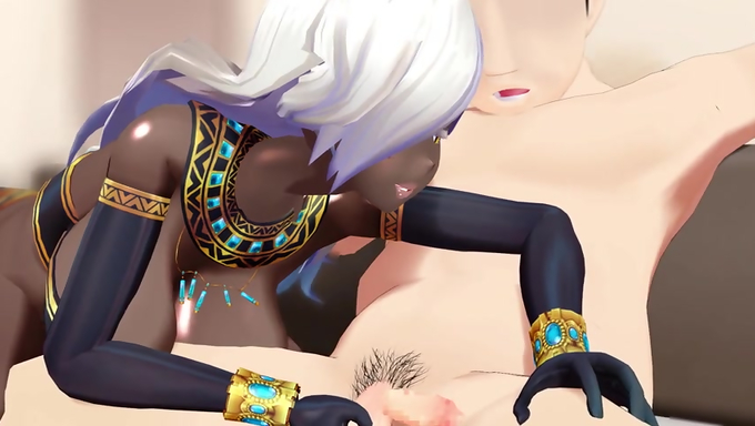 Dark Tan Babe Gets Her Face Fucked On The Couch