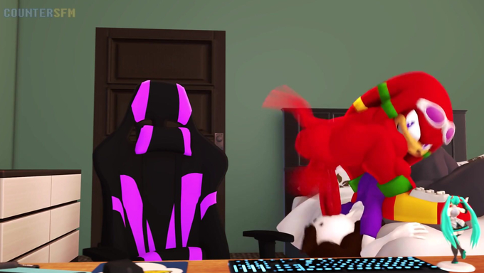 Jaiden Gets Drilled By Knuckles The Echidna On Her Bedroom