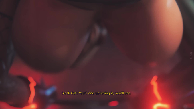 Black Cat Broadcasts Samus Aran Getting Banged By A Dog