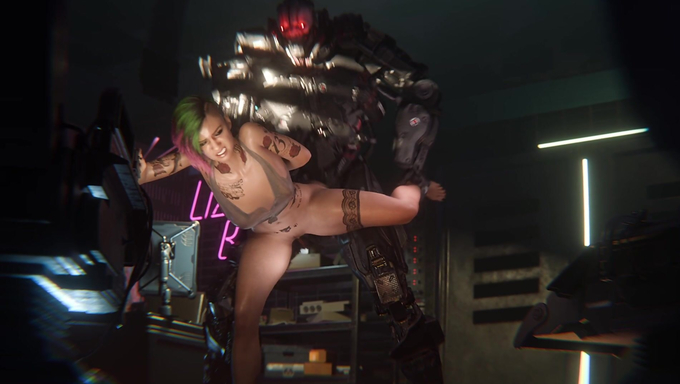 Judy Alvarez Takes Adam Smasher's Dick In Multiple Positions