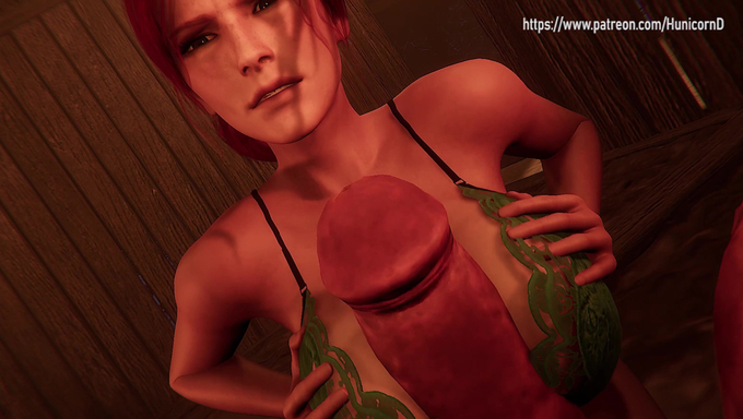 Triss Merigold And Yennefer Get Drilled By Orcs