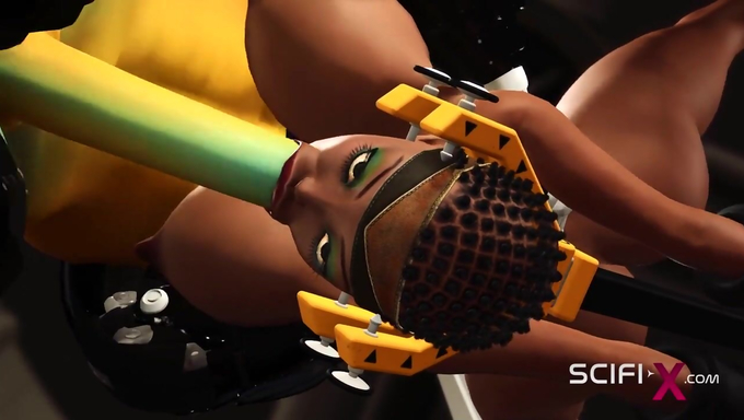 Big Tits Girl Gets Plowed By An Android