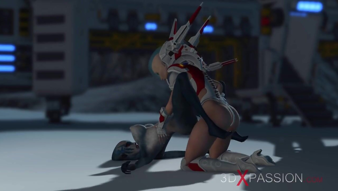 Horny Spacewoman Plows An Alien In Space