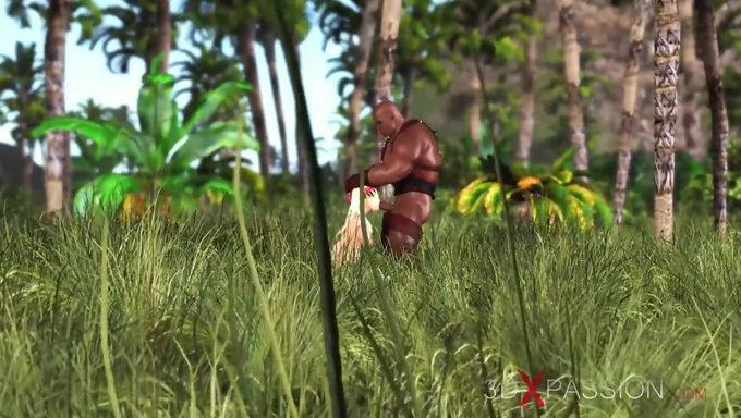 Pretty Girl Takes A Big Black Cock In The Jungle