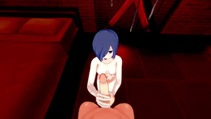 Touka Kirishima Gets Pounded Hard In A Red Room