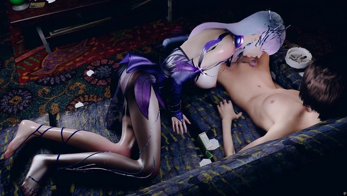 Cai’er Sheng Takes A Cumshot After Getting Laid On The Couch