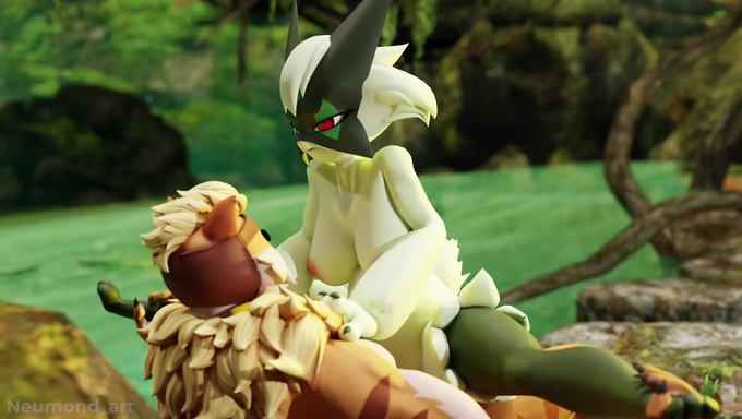 Meowscarada Rides Meowtooth's Cock By The River