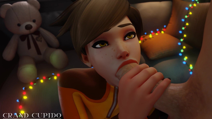 Tracer Delivers A Gentle Blowjob