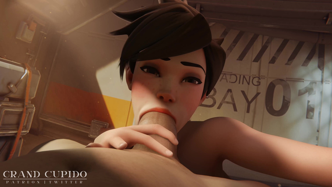 Tracer Gives A Sensual Blowjob