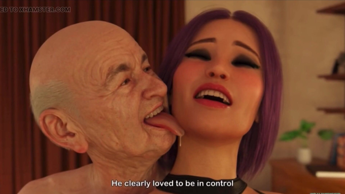 Purple Haired Girl Gets Drilled While Tied Up