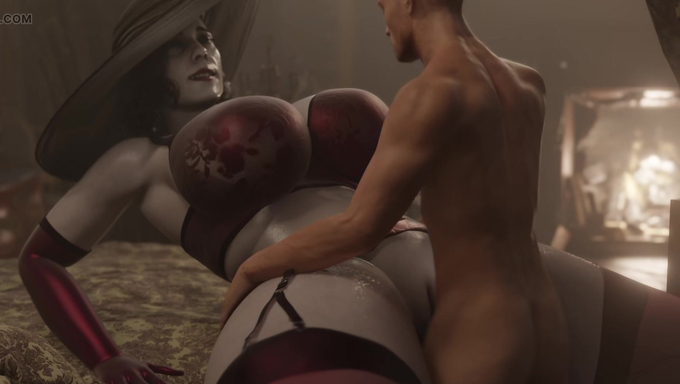 Lady Dimitrescu Gets Fucked On Her Bed